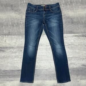 Peoples Liberation Bootcut Jeans Womens 3/4 (30X32) Low Rise Star Flap Pocket